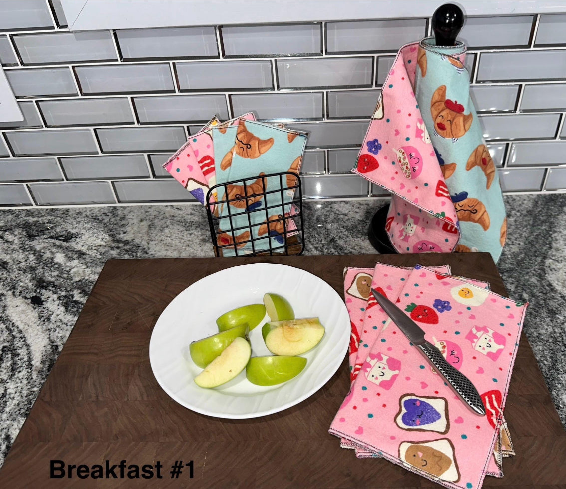 Starter Set Reusable Unpaper Towels – Eco-Friendly Kitchen Cloths