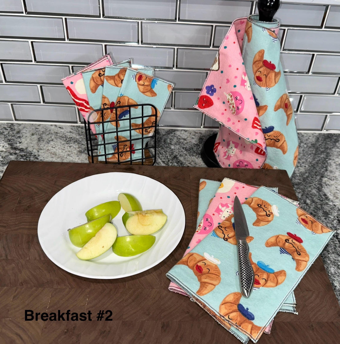 Starter Set Reusable Unpaper Towels – Eco-Friendly Kitchen Cloths