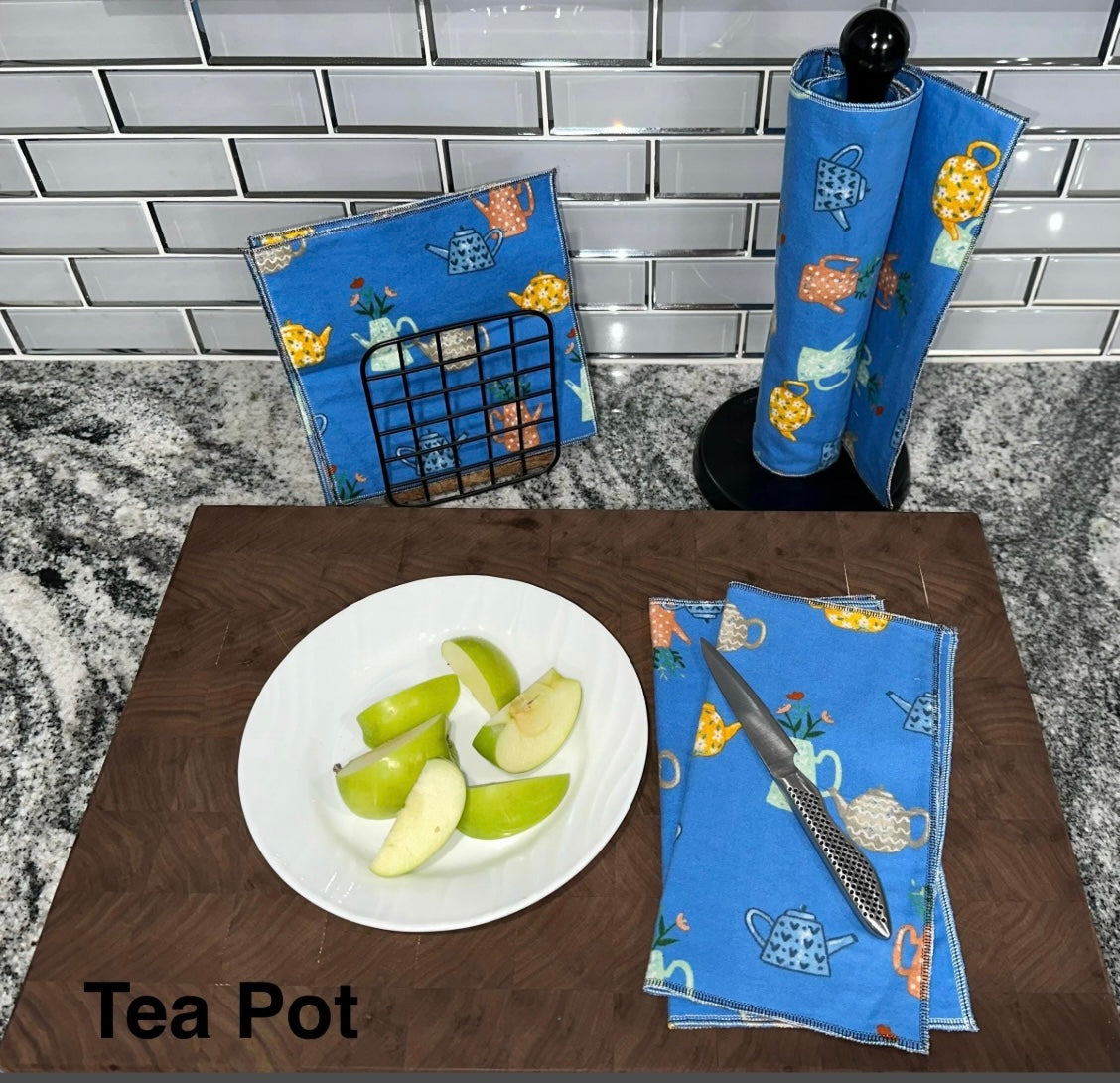 Starter Set Reusable Unpaper Towels – Eco-Friendly Kitchen Cloths