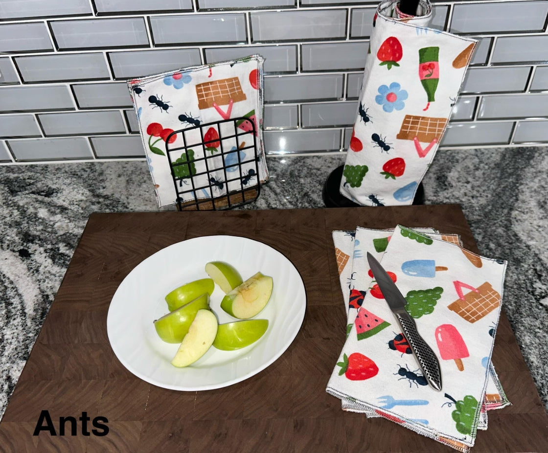Starter Set Reusable Unpaper Towels – Eco-Friendly Kitchen Cloths