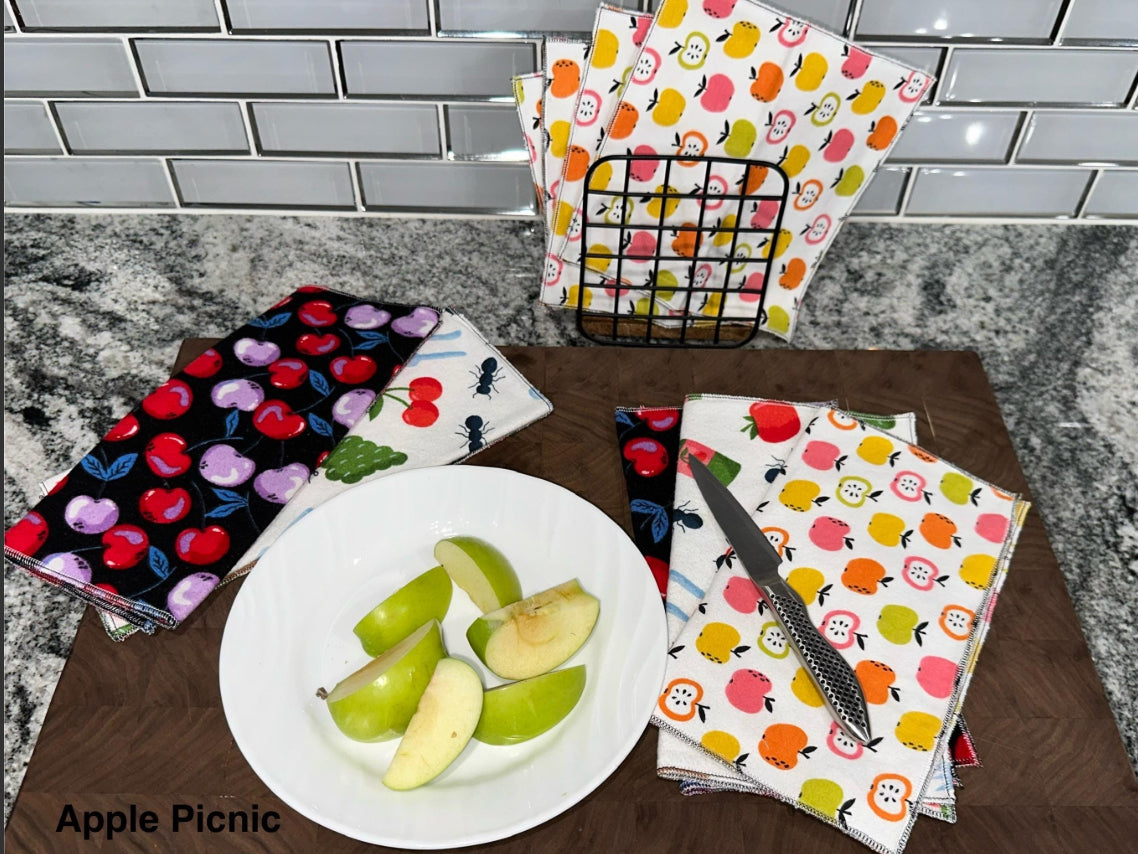Starter Set Reusable Unpaper Towels – Eco-Friendly Kitchen Cloths