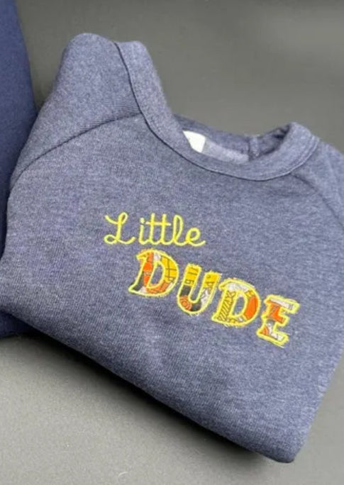 Mama & Little Matching Sweatshirt Set – “Little Miss” or “Little Dude” | Mommy and Me Outfits | Personalized Gift for Mom and Child