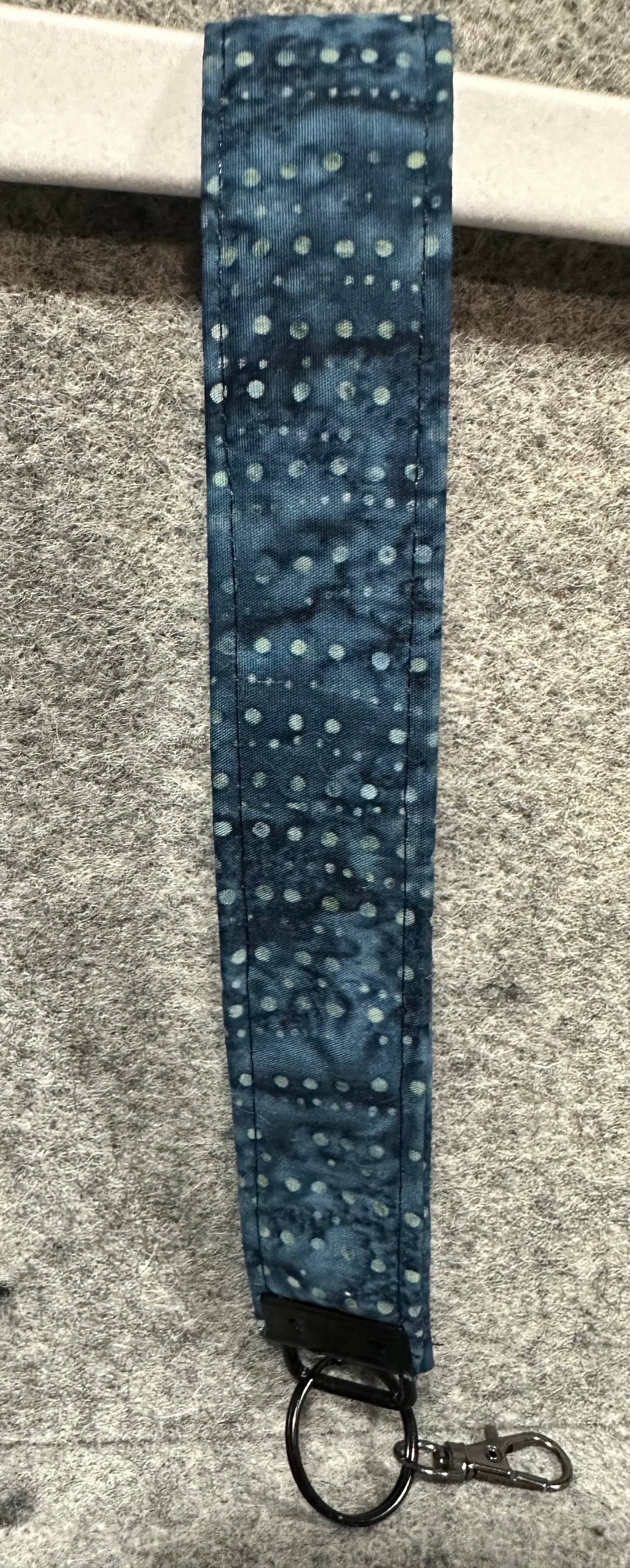 Handmade Fabric Wristlet Keychains – 8” Length | Optional Embroidery Personalization