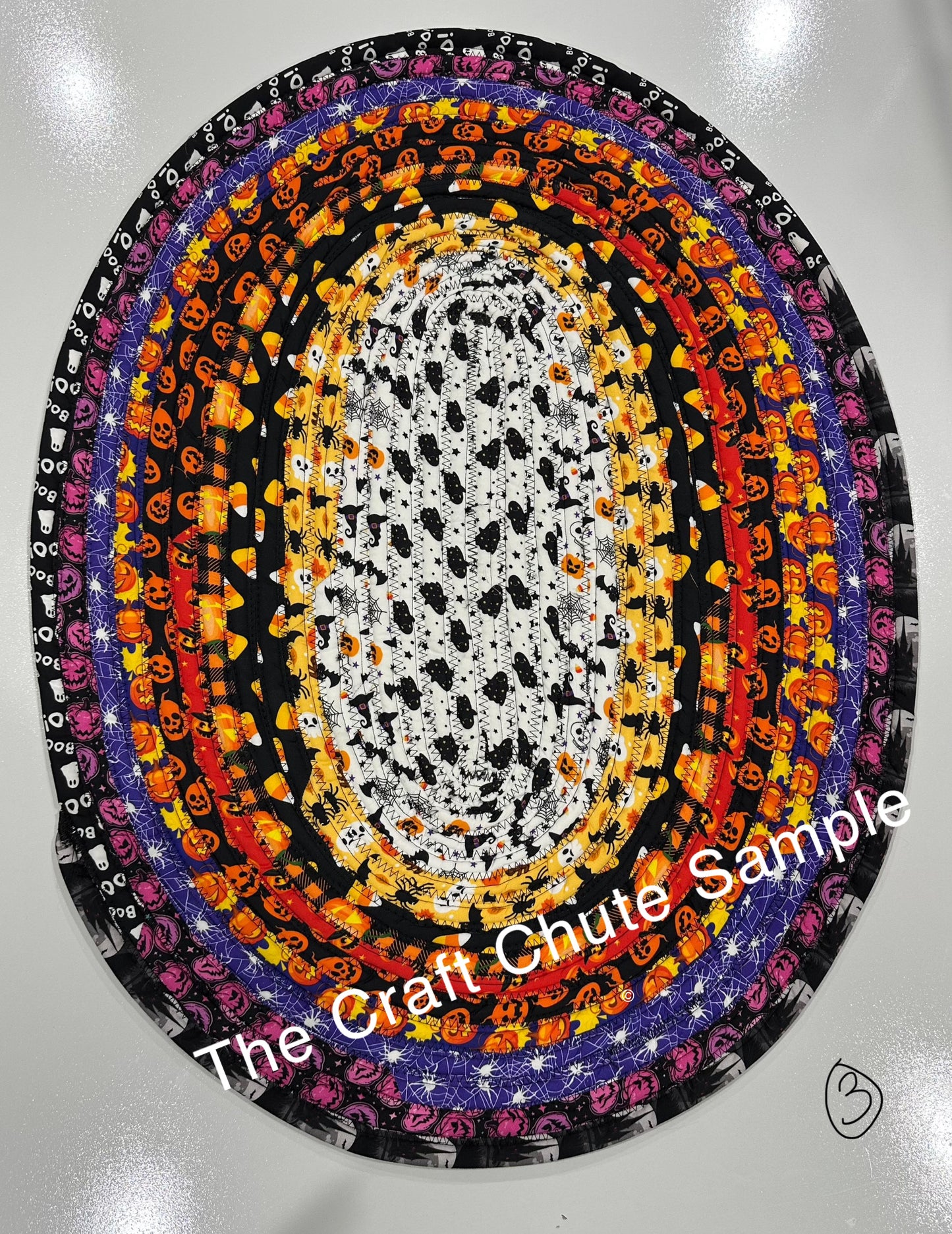 Custom Handmade Oval Jelly Roll Rug – Choose Your Size & Color Theme