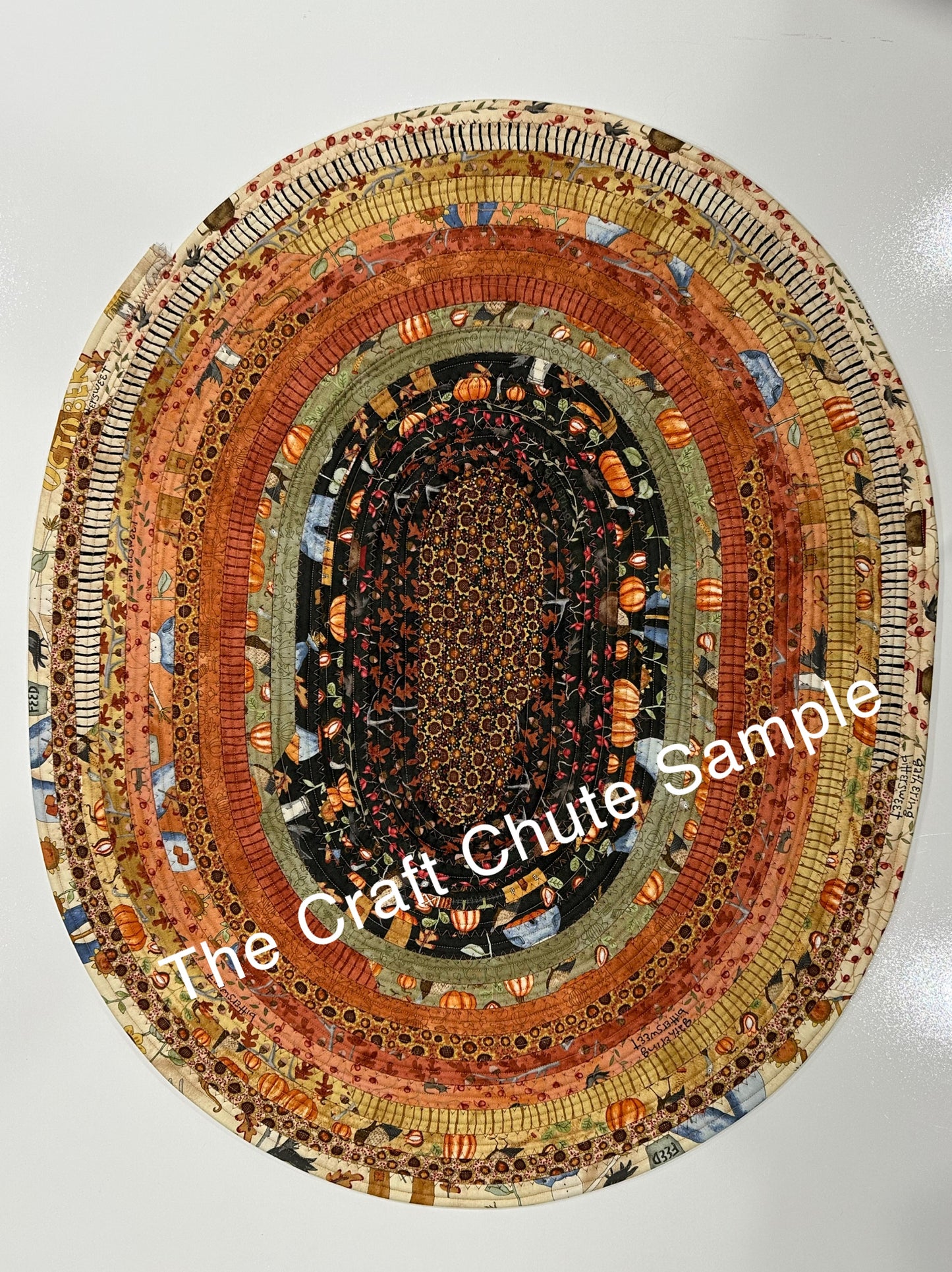 Custom Handmade Oval Jelly Roll Rug – Choose Your Size & Color Theme