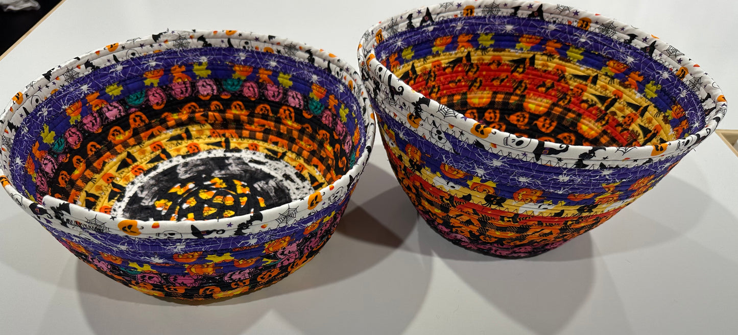 Halloween Fabric Rope Basket