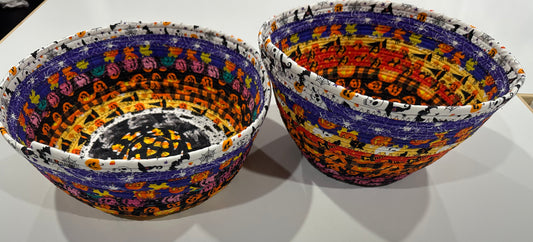 Halloween Fabric Rope Basket