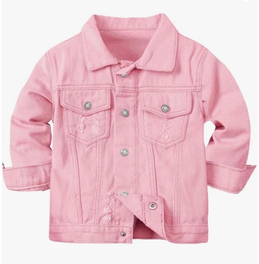 Custom Embroidered Kids Denim Jacket