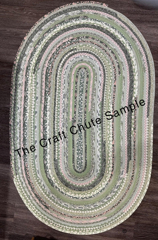 Custom Handmade  Oval Jelly Roll Rug – Choose Your Size & Color Theme
