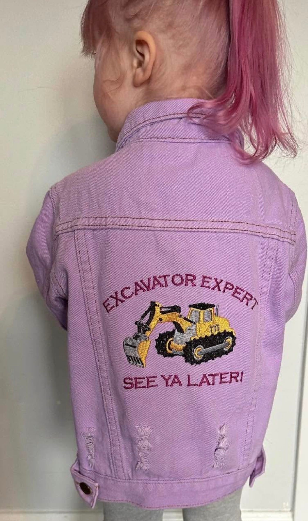 Custom Embroidered Kids Denim Jacket